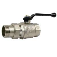 Кран шаровый 1/2" с американкой (ручка) Bugatti (полнопроходной, усиленный) (320L)