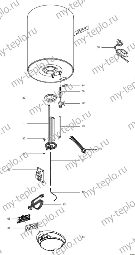 Запчасти Ariston ABS BLU ECO PW 80 V SLIM купить в Иваново