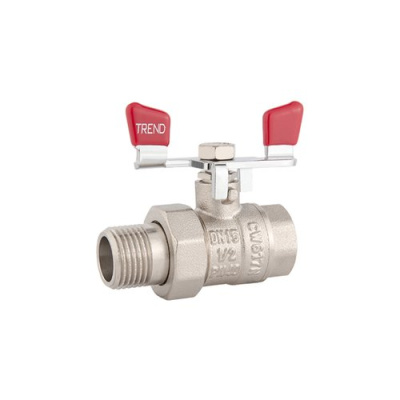 Кран шаровый 1" с американкой (бабочка) TREND PROFactor (PF UBV 926)